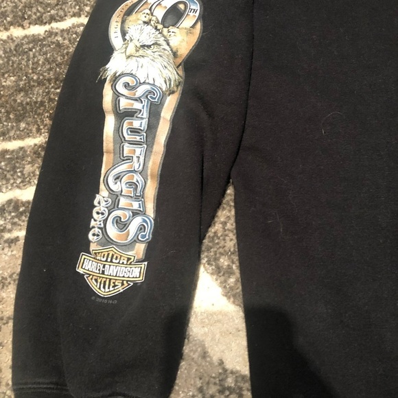 Sturgis Harley Davidson 70th anniversary full zip sweater sz  large - Picture 3 of 4